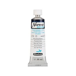 NORMA BLUE WATERMIXABLE OILPAINT TUBE 35ML S1 - 418 PRUSSIAN BLUE