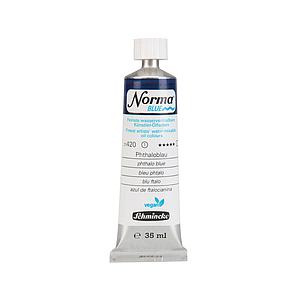 NORMA BLUE WATERMIXABLE OILPAINT TUBE 35ML S1 - 420 PHTHALO BLUE