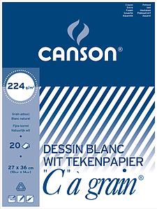 CANSON "C"A GRAIN 224GR - 27X36 - 20V.