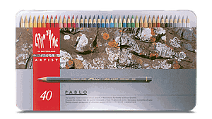 CARAN D'ACHE PABLO KLEURPOTLODEN SET - 40 STUKS