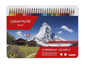 CARAN D ACHE PRISMALO AQUARELLE METALEN SET - 30 KLEUREN