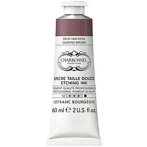 INTAGLIO ETCHING INK - VAN DYCK BROWN - 60ML