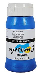 DALER-ROWNEY SYSTEM3 500ML - 718 METALLIC BLAUW
