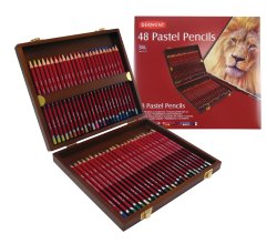 DERWENT PASTELPENCILS HOUTEN DOOS SET - 48 STUKS