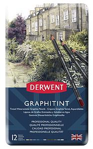 DERWENT GRAPHITINT PENCILS SET - 12 STUKS