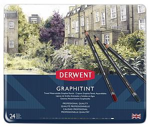 DERWENT GRAPHITINT PENCILS SET - 24 STUKS