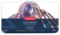 DERWENT COLOURSOFT KLEURPOTLODEN SET - 72 STUKS