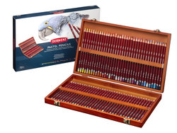 PASTELPENCILS HOUTEN KOFFER SET 72 STUKS