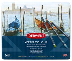 DERWENT WATERCOLOUR SET - 24 STUKS