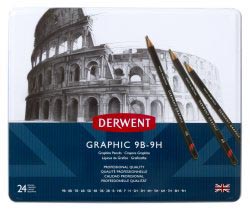 DE GRAPHIC PENCILS SET - 24 STUKS