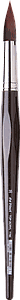TOP ACRYL ROUND BRUSH 7785-35 - RED BROWN SYNTHETIC FIBRE