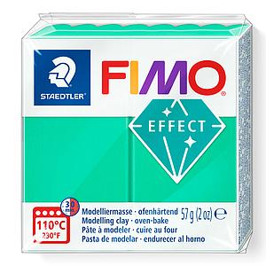 FIMO EFFECT - BOETSEERKLEI - 57G - TRANSPARANT GROEN