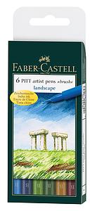 PITT ARTIST PEN - BRUSH - LANDSCAPE - 6ST.