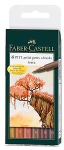 PITT ARTIST PEN - TERRA SET - 6ST.