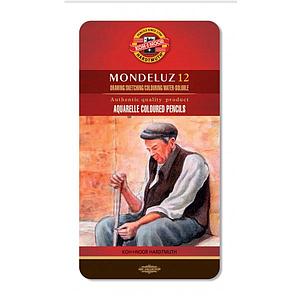 KOH-I-NOOR MONDELUZ AQUARELPOTLODEN SET - 12 STUKS