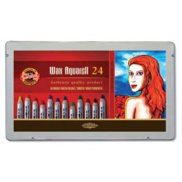 KOH-I-NOOR WAX AQUARELL SET - 24 STUKS