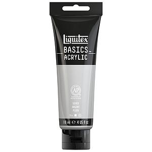 BASICS ACRYLIC TUBE 118ML - 236 ZILVER