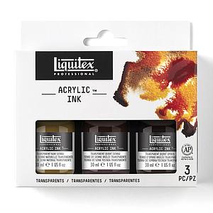 ACRYLIC INK SET - 3 TRANSPARANTE KLEUREN