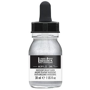 ACRYLIC INK FLACON 30ML - 236 IRIDESCENT BRIGHT SILVER