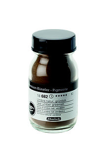 SCHMINCKE PIGMENTEN 100,5GR - 682 OMBER NATUREL GROENIG