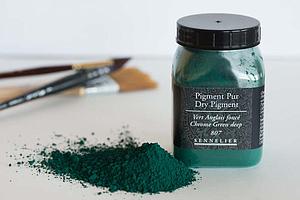 DRY PIGMENT 130G - 807 DONKER ENGELS GROEN
