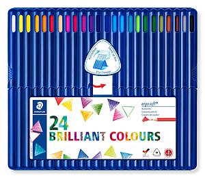 STAEDTLER ERGOSOFT KLEURPOTLODEN SET - 24 STUKS