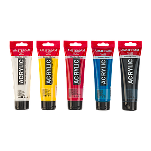 AMS. ACRYL STANDARD SERIES PRIMARY SET - 5 X 120ML