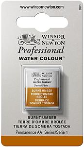W&N PROF. WATERVERF 1/2 NAP - 076 OMBER GEBRAND