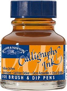 CALLIGRAPHY INK FLACON 30ML - 744 YELLOW OCHRE