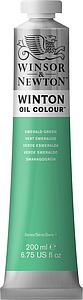 W&N WINTON OIL COLOUR 200ML - 241 EMERALDGROEN