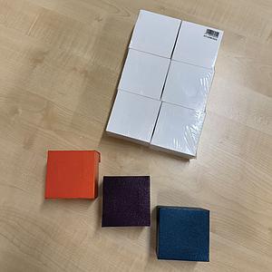 3D SCHILDERBLOKJES - SPECIAL SET - 6 X 8X8CM