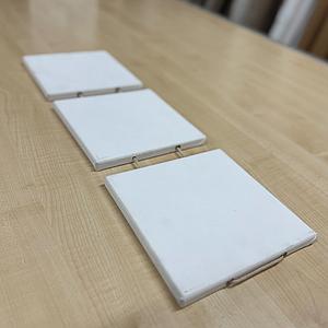 DOEK OP SPIERAAM - SPECIAL SET - 3 X 20X20CM DOEK - AAN KOORD 60x20CM