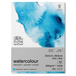 WATERCOLOUR AQUABLOK 300G 1-Z GELIJMD 12VEL 30.5x40.5CM