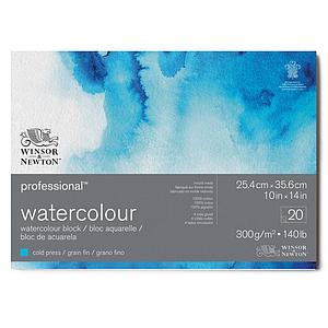 WATERCOLOUR AQUABLOK COLD PRESSED 4-Z GELIJMD 300G 20VEL 25.4x35.60CM