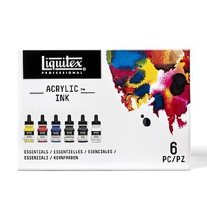 ACRYLIC INK ESSENTIALS SET - 6 KLEUREN