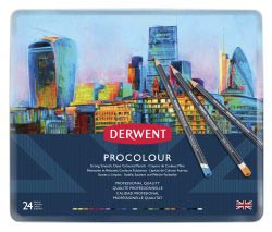 DERWENT PROCOLOUR KLEURPOTLODEN SET - 24 STUKS