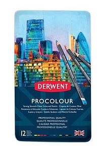 DERWENT PROCOLOUR KLEURPOTLODEN SET - 12 STUKS