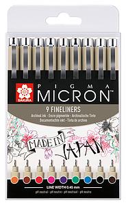 PIGMA MICRON FINELINER -S SET 9ST