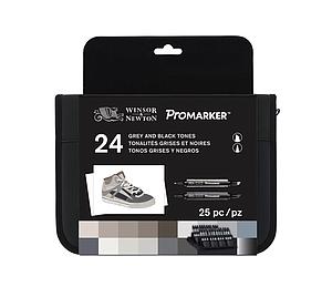 PROMARKER - BLACK & GREY SET - 24 ST