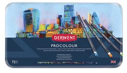 DERWENT PROCOLOUR KLEURPOTLODEN SET - 72 STUKS