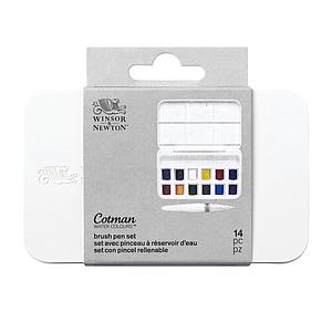 W&N COTMAN -  BRUSHPEN SET 12NAP