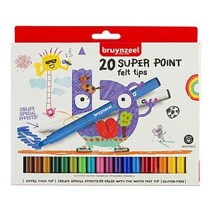 BRUYNZEEL KIDS - SUPER POINT VILTSTIFT SET - 20ST