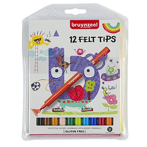 BRUYNZEEL KIDS - VILTSTIFT SET - 12ST