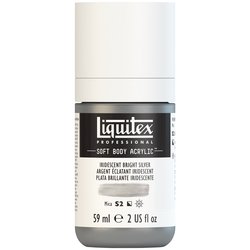 ACRYL SOFTBODY 59ML - 236 IRIDESCENT BRIGHT SILVER