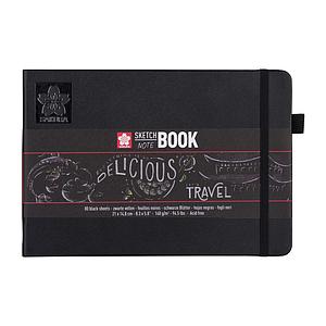 SCHETSBOEK 140G ZWART VEL 21x14.8CM
