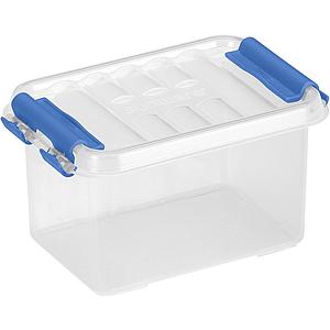 Q-LINE OPBERGBOX - 0,4L - TRANSPARANT BLAUW