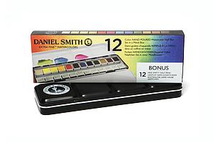 EXTRA FINE WATERCOLOR METAL BOX 12PAN STANDARD