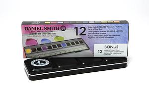 EXTRA FINE WATERCOLOR METAL BOX 12PAN INSPIRATION
