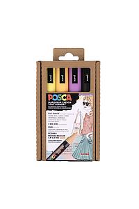 POSCA PASTEL PC5M SET - 4 STUKS (LAV/AB/JS/N)