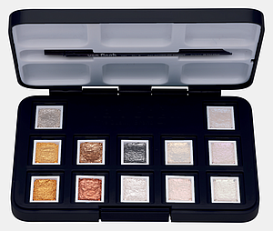 VAN GOGH POCKETBOX AQUA 12ST METALLIC